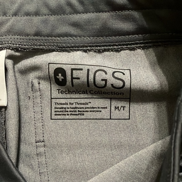 Figs Medium Tall Zamora Bottoms in Heather Grey - Picture 2 of 3